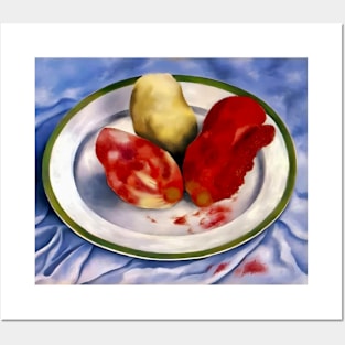 Tunas Still Life with Prickly Pear Fruit by Frida Kahlo Posters and Art